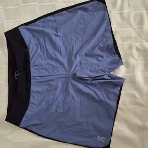 On Running Men's Athletic Shorts in Periwinkle Blue and Black